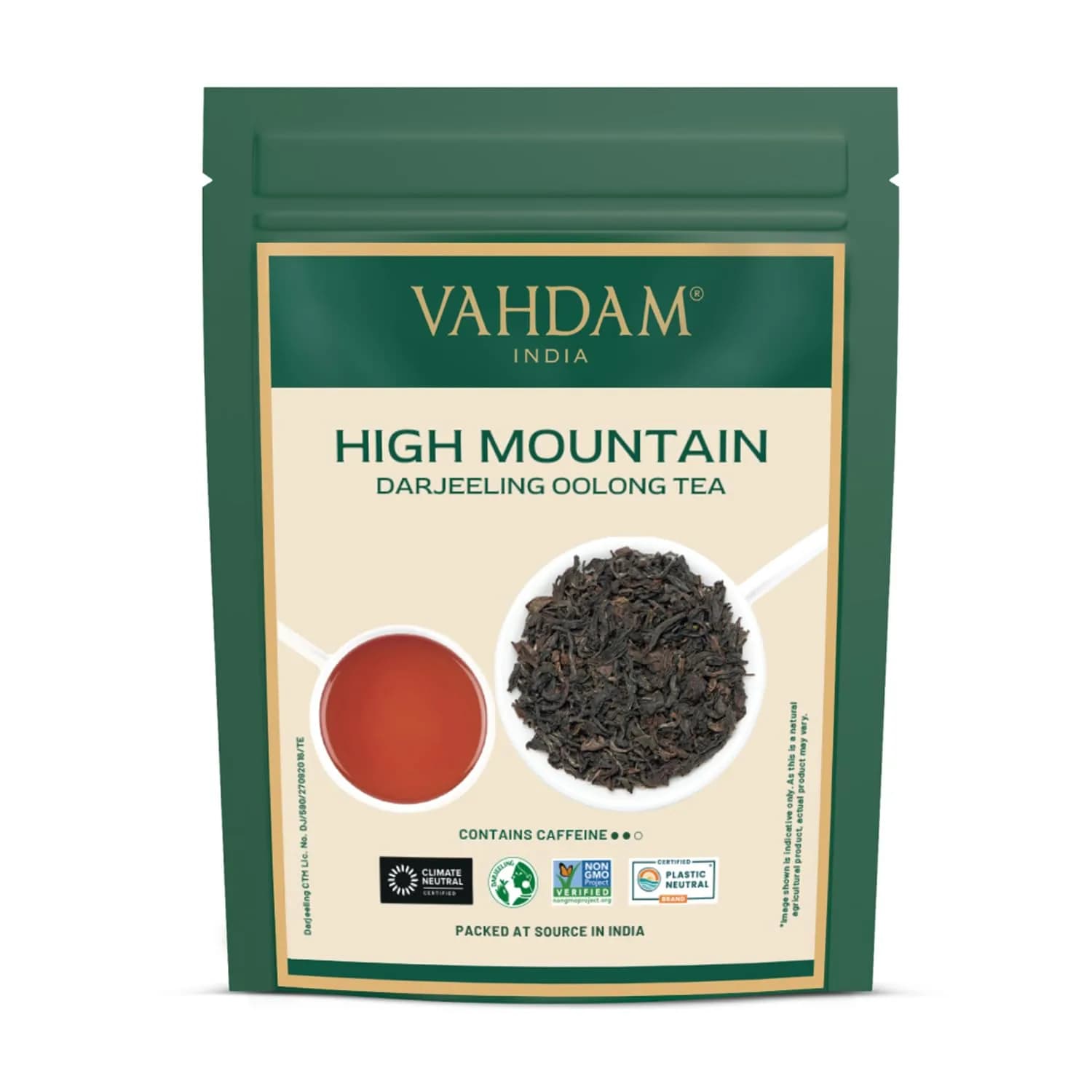 VAHDAM High Mountain Oolong Tea Leaves 3.5oz | Premium Himalayan Loose Leaf Tea, High Caffeine, Organic, Natural, Re-sealable Bag