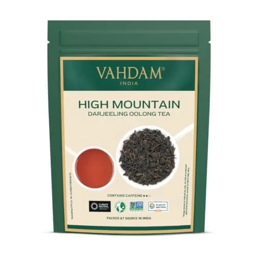 VAHDAM High Mountain Oolong Tea Leaves 3.5oz | Premium Himalayan Loose Leaf Tea, High Caffeine, Organic, Natural, Re-sealable Bag thumbnail 1