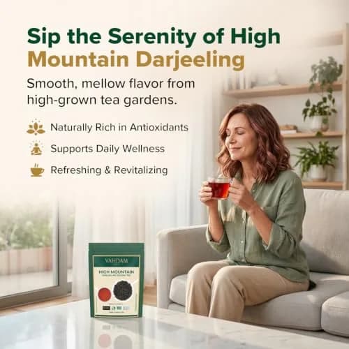 VAHDAM High Mountain Oolong Tea Leaves 3.5oz | Premium Himalayan Loose Leaf Tea, High Caffeine, Organic, Natural, Re-sealable Bag thumbnail 4