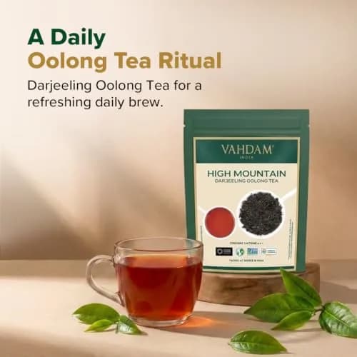 VAHDAM High Mountain Oolong Tea Leaves 3.5oz | Premium Himalayan Loose Leaf Tea, High Caffeine, Organic, Natural, Re-sealable Bag thumbnail 5