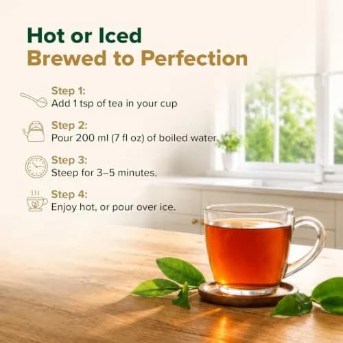 VAHDAM High Mountain Oolong Tea Leaves 3.5oz | Premium Himalayan Loose Leaf Tea, High Caffeine, Organic, Natural, Re-sealable Bag thumbnail 7