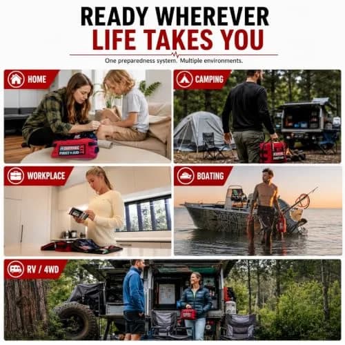 SURVIVAL Large First Aid Kit 142-Piece Emergency Response System | Compact, Durable, Australian Design thumbnail 5