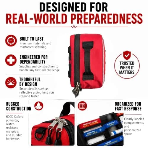 SURVIVAL Large First Aid Kit 142-Piece Emergency Response System | Compact, Durable, Australian Design thumbnail 6