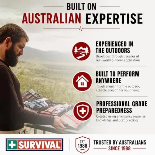SURVIVAL Large First Aid Kit 142-Piece Emergency Response System | Compact, Durable, Australian Design thumbnail 7