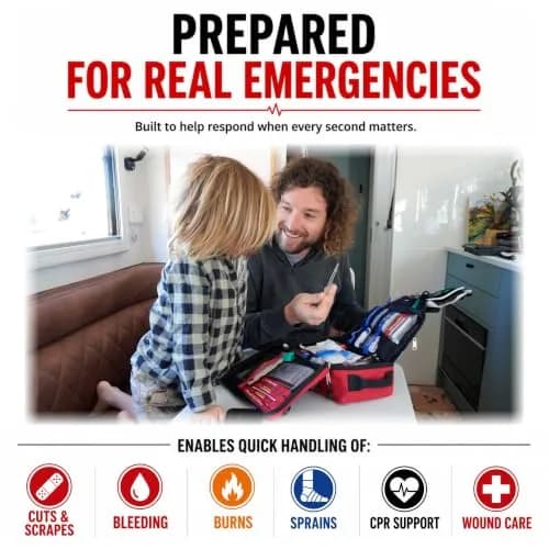 SURVIVAL Large First Aid Kit 142-Piece Emergency Response System | Compact, Durable, Australian Design thumbnail 3