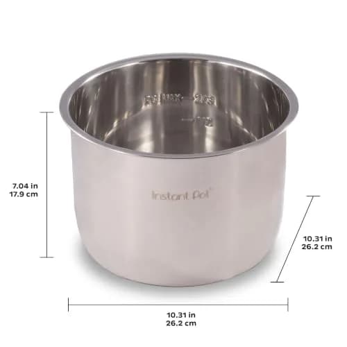 Instant Pot Stainless Steel Inner Cooking Pot 8-Qt (7.6L / 8 Quarts) | Genuine Food-Grade 304 (18/8) Steel thumbnail 3