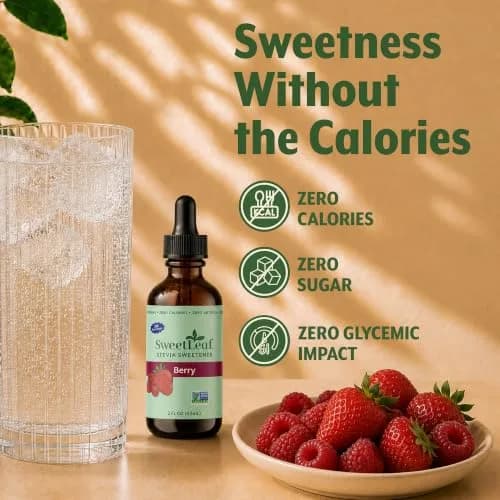 SweetLeaf Stevia Drops Liquid Sweetener, Berry - 2 Fl Oz, Pack of 2 | Zero Calorie, Natural Flavor, Keto Friendly thumbnail 4
