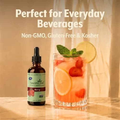 SweetLeaf Stevia Drops Liquid Sweetener, Berry - 2 Fl Oz, Pack of 2 | Zero Calorie, Natural Flavor, Keto Friendly thumbnail 7