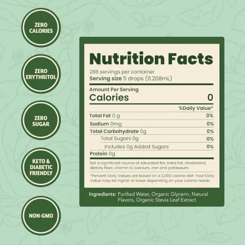 SweetLeaf Stevia Drops Liquid Sweetener, Berry - 2 Fl Oz, Pack of 2 | Zero Calorie, Natural Flavor, Keto Friendly thumbnail 3