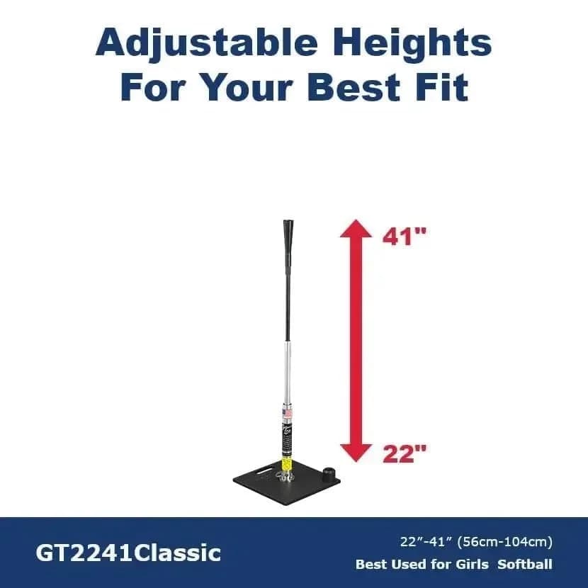 G Tee Classic Baseball/Softball Batting Tee Adjustable 18" - 30" Tall | Premium USA Craftsmanship | Used by Pros thumbnail 3