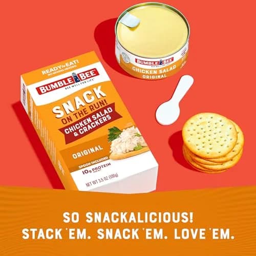 Bumble Bee Snack On The Run! Original Chicken Salad Kit | 3.5 Oz Ready-to-Eat Protein Snack thumbnail 5