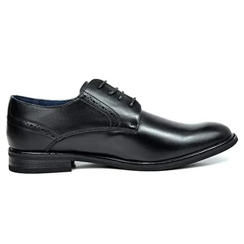 Bruno Marc Men's Dress Classic Comfort Oxford Shoes, Black, 6.5 | Vintage Style with Comfort thumbnail 9