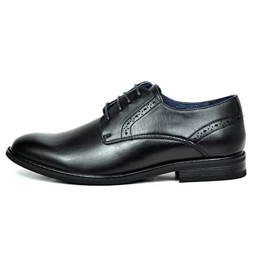Bruno Marc Men's Dress Classic Comfort Oxford Shoes, Black, 6.5 | Vintage Style with Comfort thumbnail 2