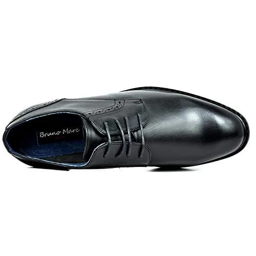 Bruno Marc Men's Dress Classic Comfort Oxford Shoes, Black, 6.5 | Vintage Style with Comfort thumbnail 5