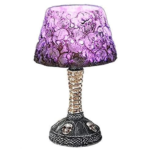 Pacific Giftware Boneyard Ossuary Skull LED Mini Night Lamp Color Changing 15.2cm (6 inches D) | Gothic Halloween Decor thumbnail 2