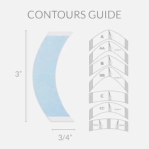 Walker Tape Lace Front Support Tape CC Contour Tabs, 36 Pieces | Dull-Finish Hairpiece Tape for 2–3 Week Wear thumbnail 3