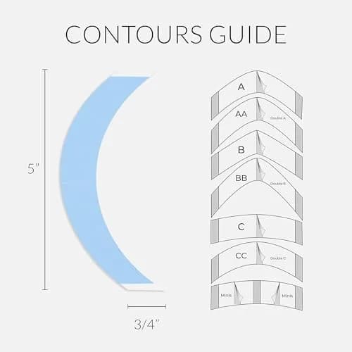 Walker Tape Blue Liner Lace Front Support Tape CC Contour 5" Super Wide Tabs, Double Sided Wig Tape for Lace Wigs, Toupees, and Tape in Hair Extensions Human Hair, No-Shine Hairpiece Tape, 24 Pieces | Strong Hold & Discreet thumbnail 3
