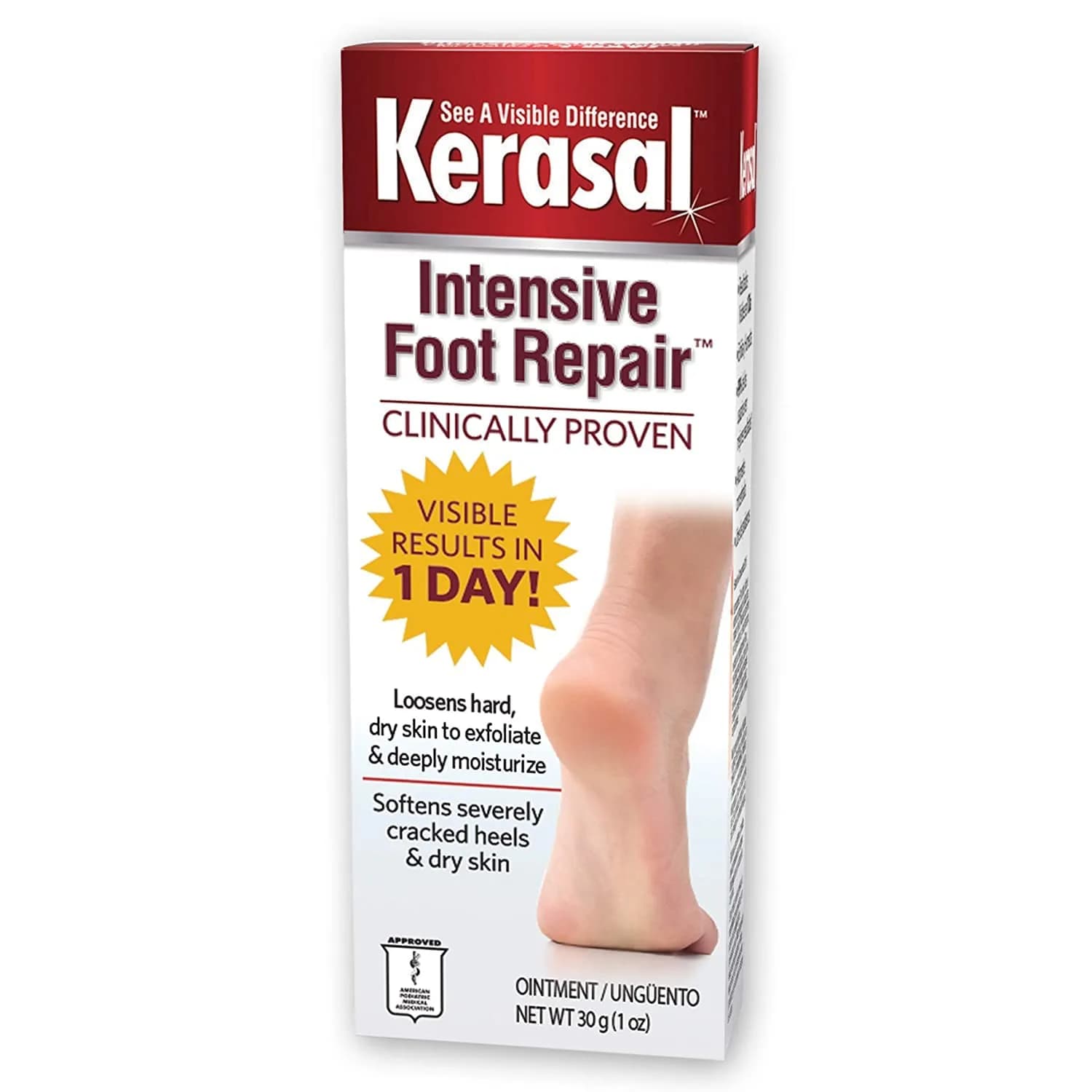 Kerasal Intensive Foot Repair Ointment 2 x 28g | Supports Dry, Cracked Heels - main product image