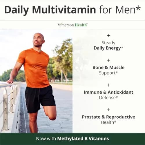 Vimerson Health Men's Multivitamin 60 Capsules | Methylated B Vitamins & Chelated Minerals for Energy & Focus thumbnail 4