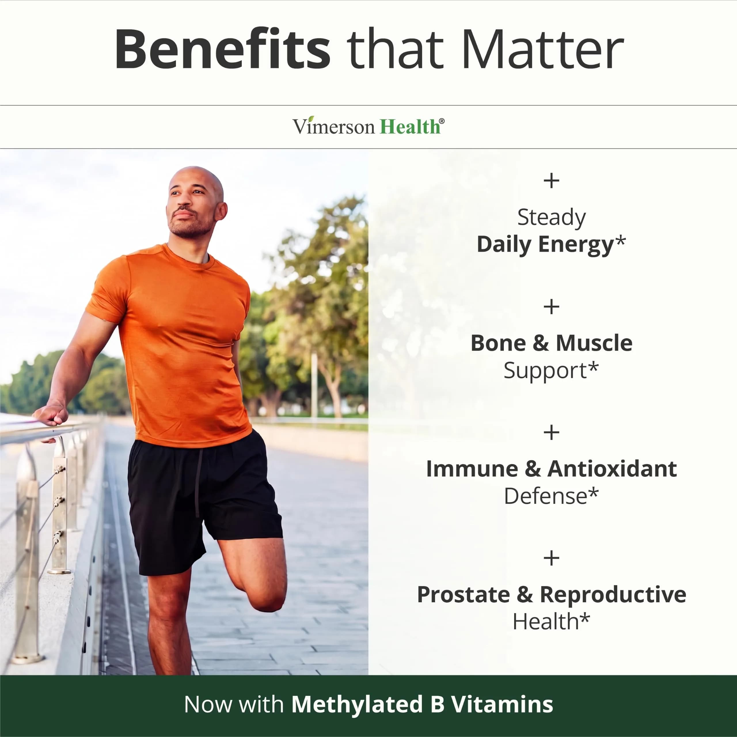Vimerson Health Multivitamin for Men with Methylated B Vitamins & Chelated Minerals, 60 Capsules | Focus & Energy Support - view 4