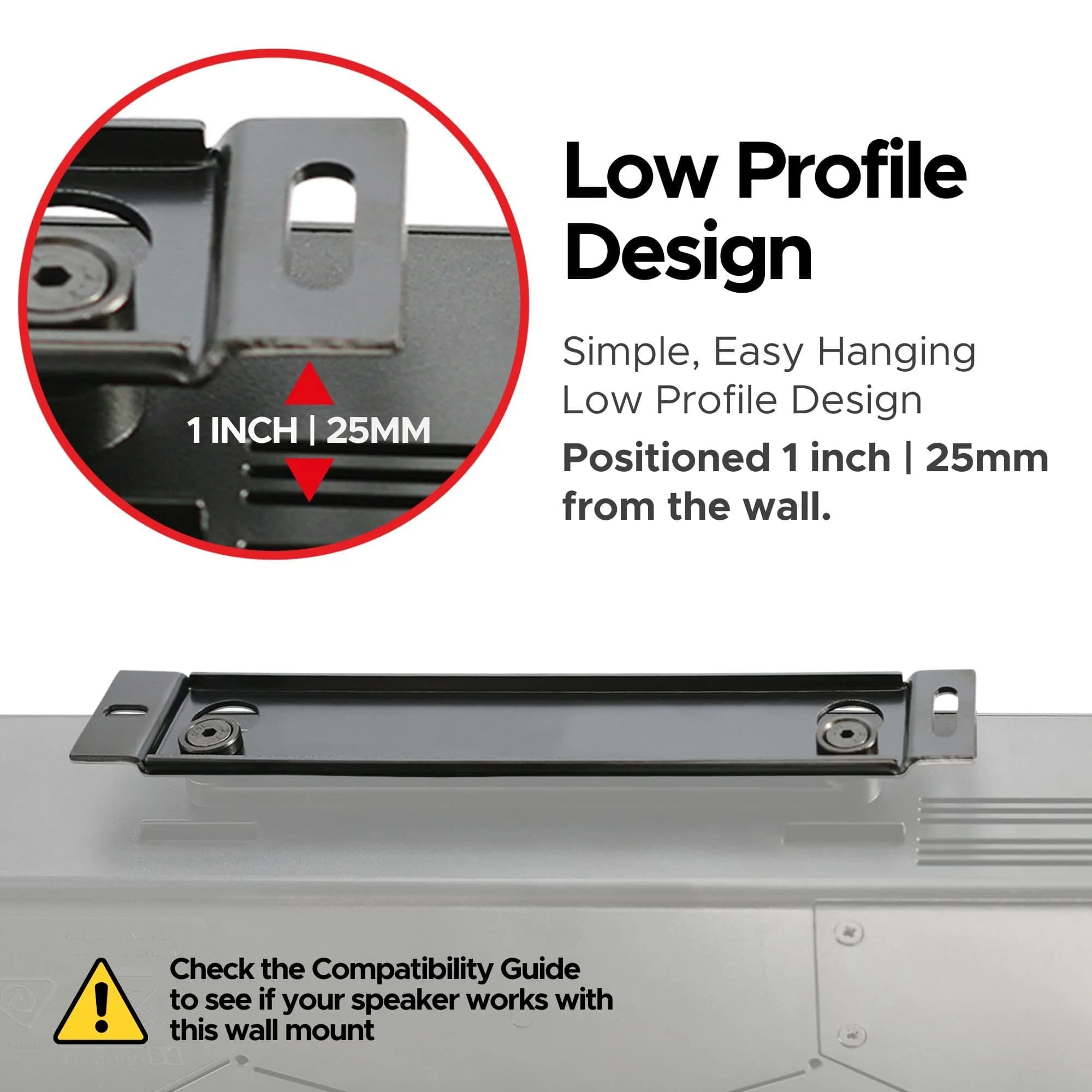 Sound Bass Wall Mount Bracket for Bose Solo 5 Soundbar | Precision Engineered 2.5mm Steel - view 5