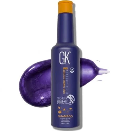 GK HAIR Silver Bombshell Purple Shampoo with Vitamin B5 9.5 Oz | Deep Violet Pigments for Brassy Tones thumbnail 1