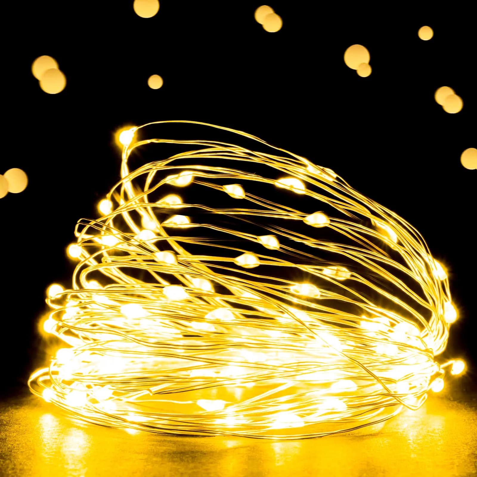 Ehome USB Fairy Lights 10m (33ft) 100 LEDs Blue | Waterproof Copper Wire Decorative Lights for India