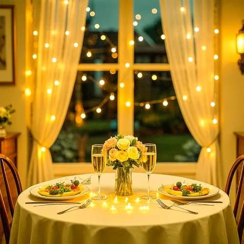 Ehome USB Fairy Lights 10m (33ft) 100 LEDs Blue | Waterproof Copper Wire Decorative Lights for India thumbnail 2