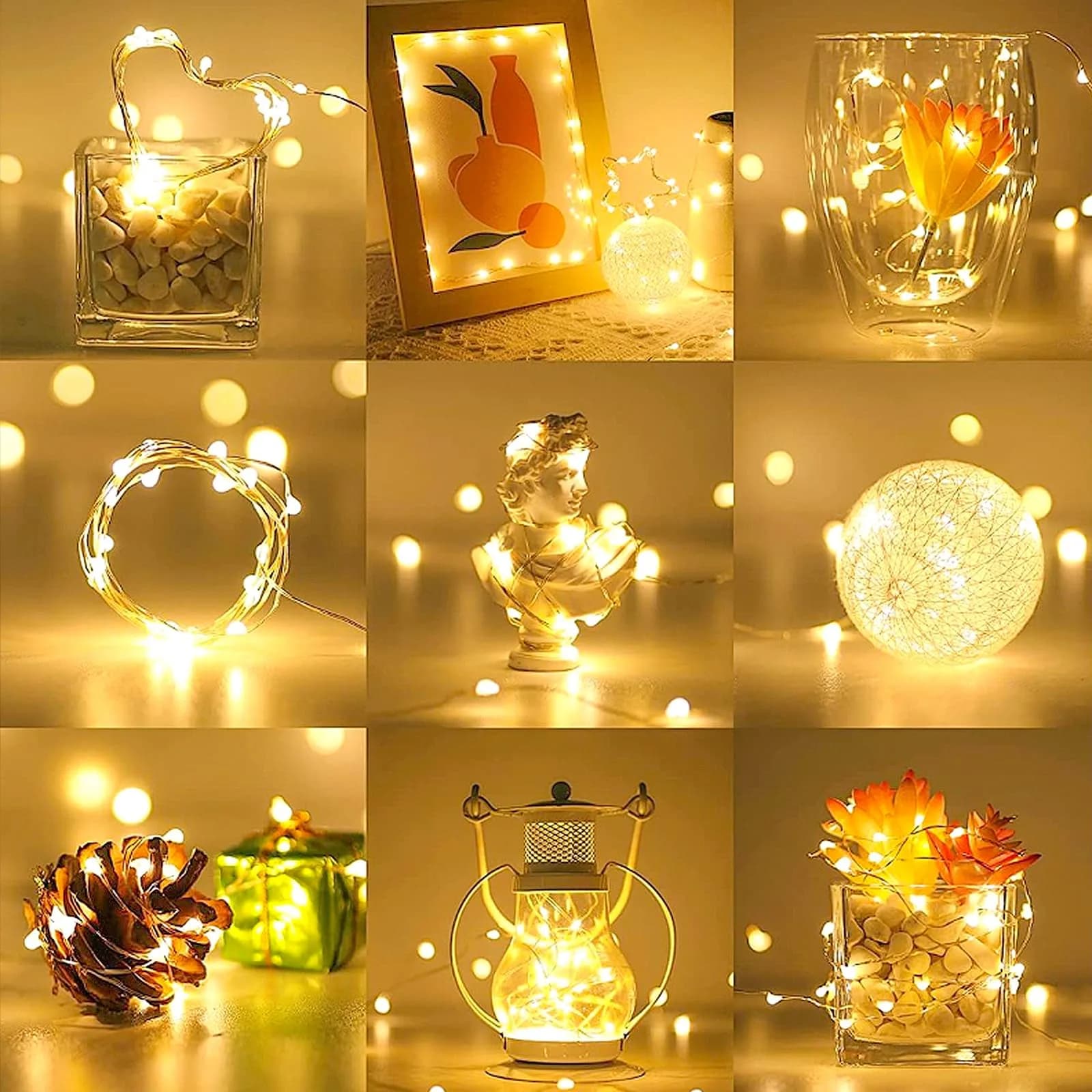 Ehome USB Fairy Lights 10m (33ft) 100 LEDs Blue | Waterproof Copper Wire Decorative Lights for India - view 4