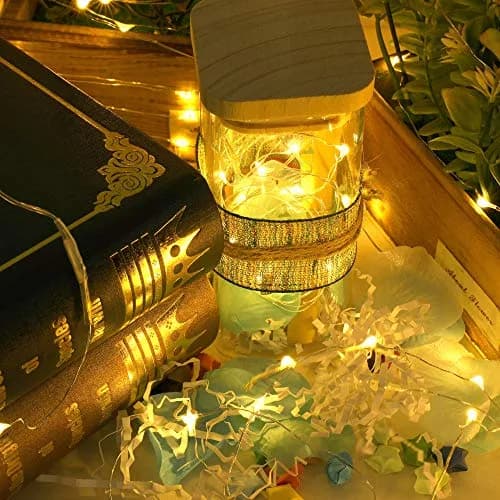 Ehome USB Fairy Lights 10m (33ft) Warm White | 100 LEDs Copper Wire Decorative String Lights for India thumbnail 7