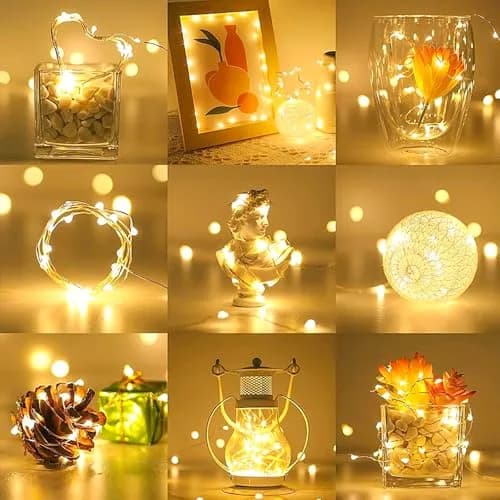 Ehome White LED String Lights 10m (33ft) | USB Powered, Waterproof, Copper Wire thumbnail 4