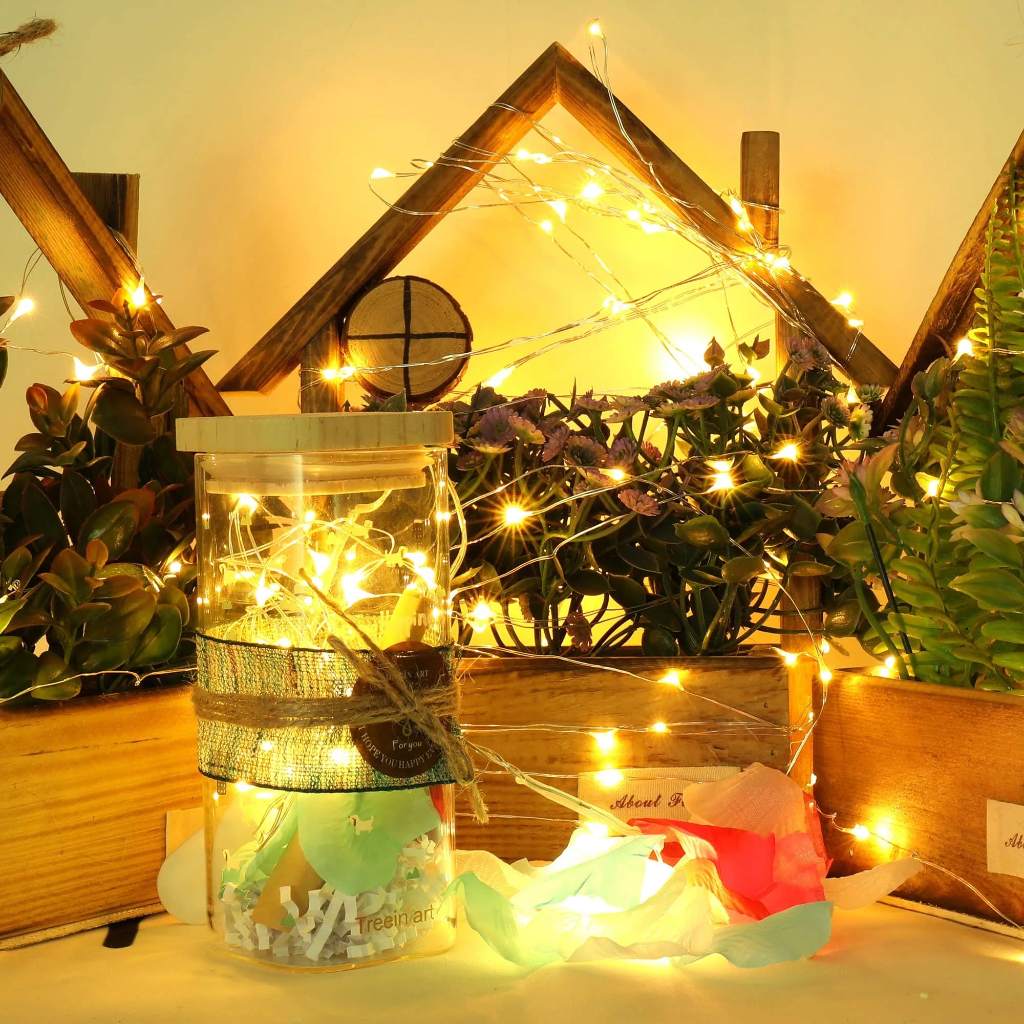 Ehome White LED String Lights 10m (33ft) | USB Powered, Waterproof, Copper Wire - view 8