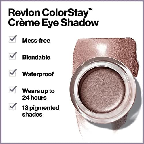 Revlon ColorStay Creme Eye Shadow Caramel 0.18 oz | Waterproof & Blendable thumbnail 5