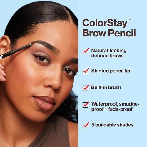 Revlon ColorStay Eyebrow Pencil, 205 Blonde, 0.006 kg (0.021 oz) | Waterproof Definition for Natural Brows thumbnail 4