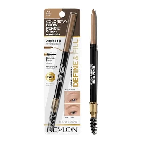 Revlon ColorStay Eyebrow Pencil, 205 Blonde, 0.006 kg (0.021 oz) | Waterproof Definition for Natural Brows thumbnail 1