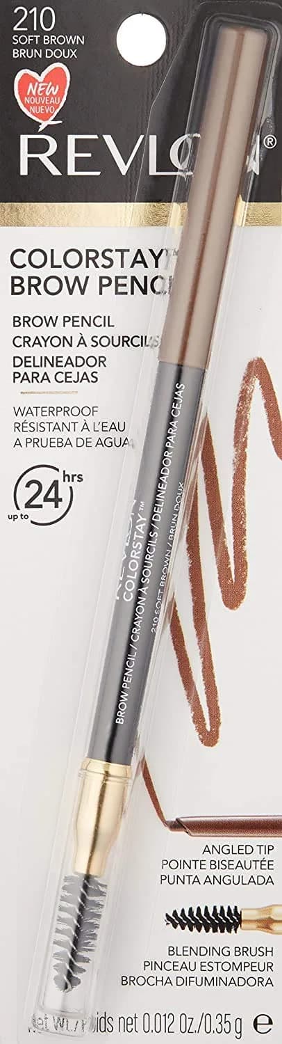 Revlon ColorStay Eyebrow Pencil with Spoolie Brush, Soft Brown, 0.021 oz (0.59 g) | Waterproof Natural Definition thumbnail 9