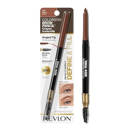 Revlon ColorStay Eyebrow Pencil with Spoolie Brush, 0.021 oz | Waterproof, Natural-Looking Brows thumbnail 1