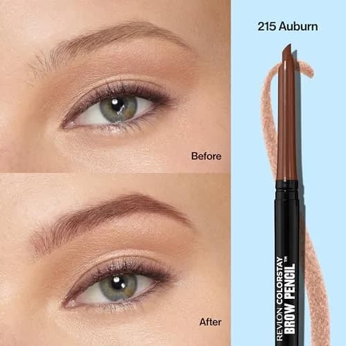 Revlon ColorStay Eyebrow Pencil with Spoolie Brush, 0.021 oz | Waterproof, Natural-Looking Brows thumbnail 3