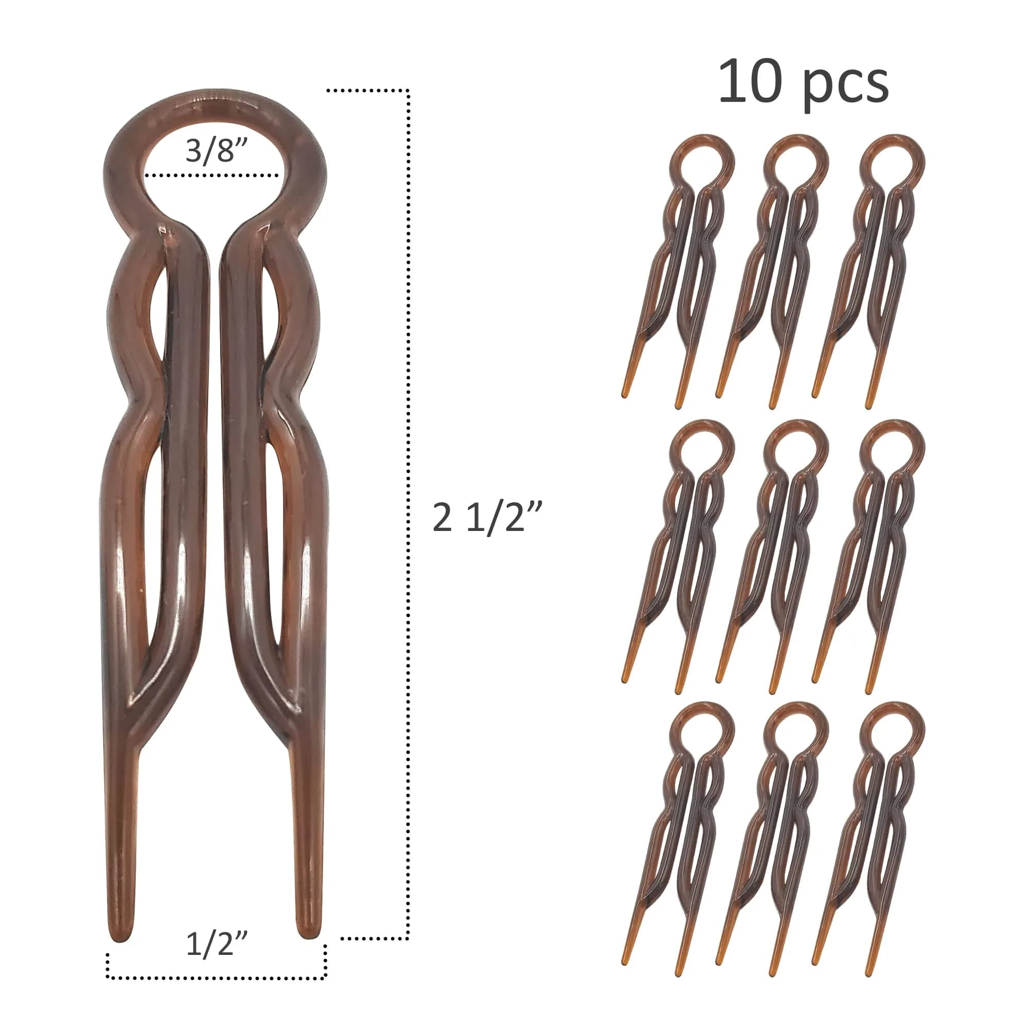 Good Hair Days Magic-Grip U-Shaped Hair Pins - Tortoise Shell, Strong Hold, 20 Pack - view 2