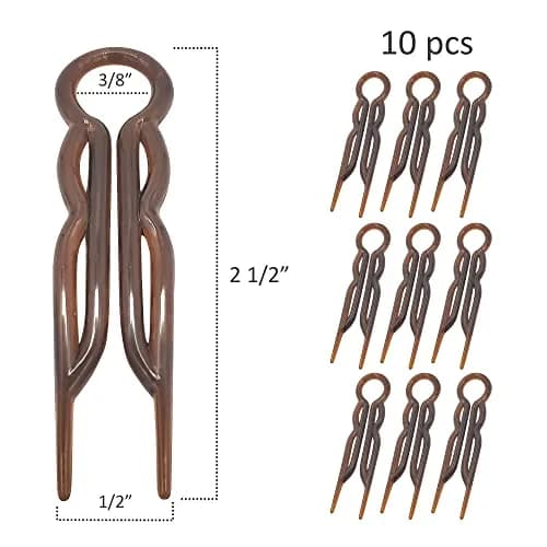 Good Hair Days Magic-Grip Styling U-Shaped Hair Pins, Tortoise Shell, 20 Count | Strong Hold for Thick Hair thumbnail 2