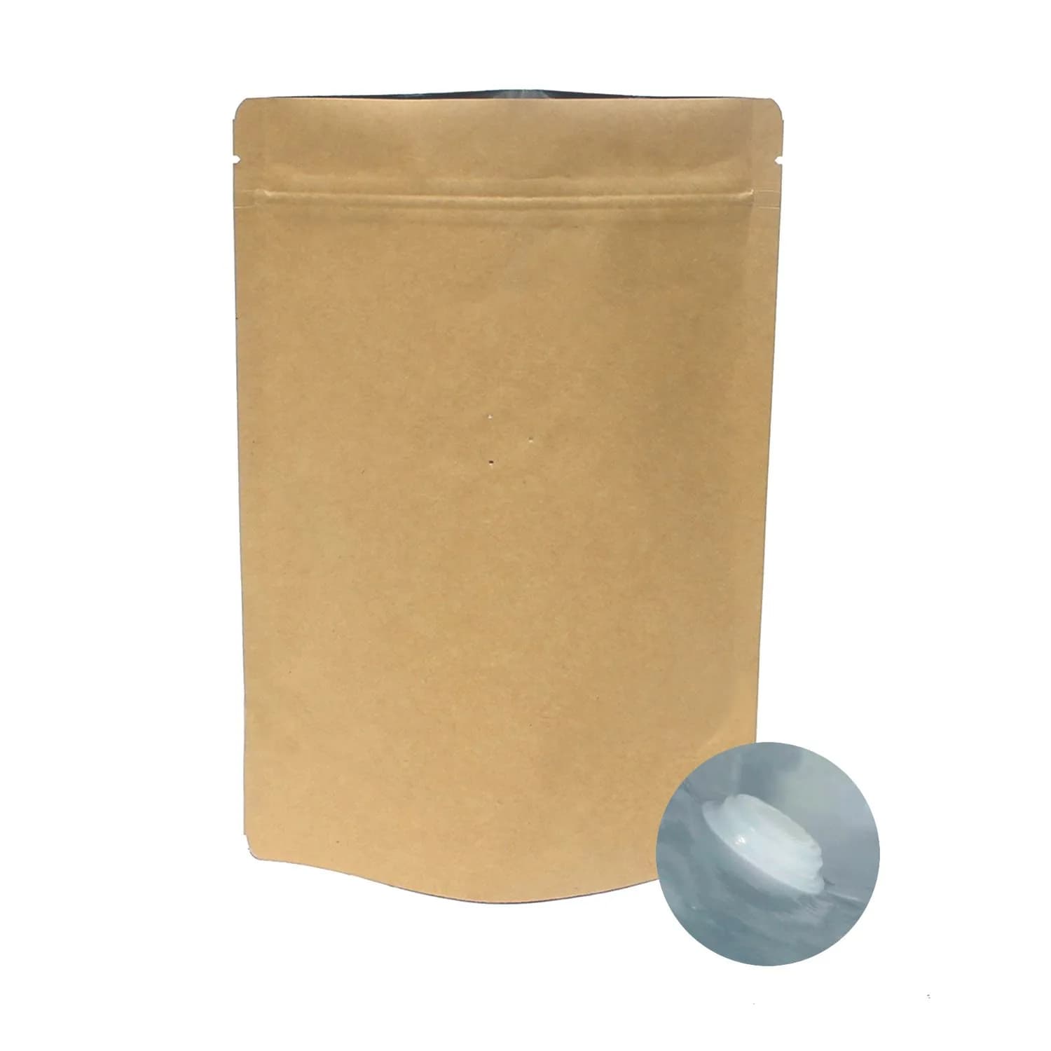 AwePackage 16 oz Food Storage Bag with Zipper & Valve | High Barrier Kraft Pouch for Freshness — 8 oz