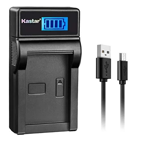 Kastar LCD Slim USB Charger for Nikon EN-EL20a Batteries | Charges via USB, Computer, or Wall Adapter | 5V/2A Input, 4.2V/8.4V 600mA Output thumbnail 1