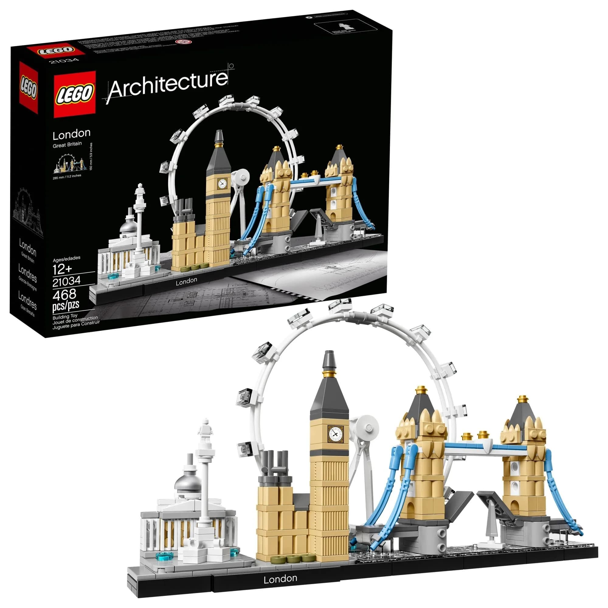 LEGO Architecture London Skyline Collection 21034 Building Set Model Kit | 468 Pieces - main product image