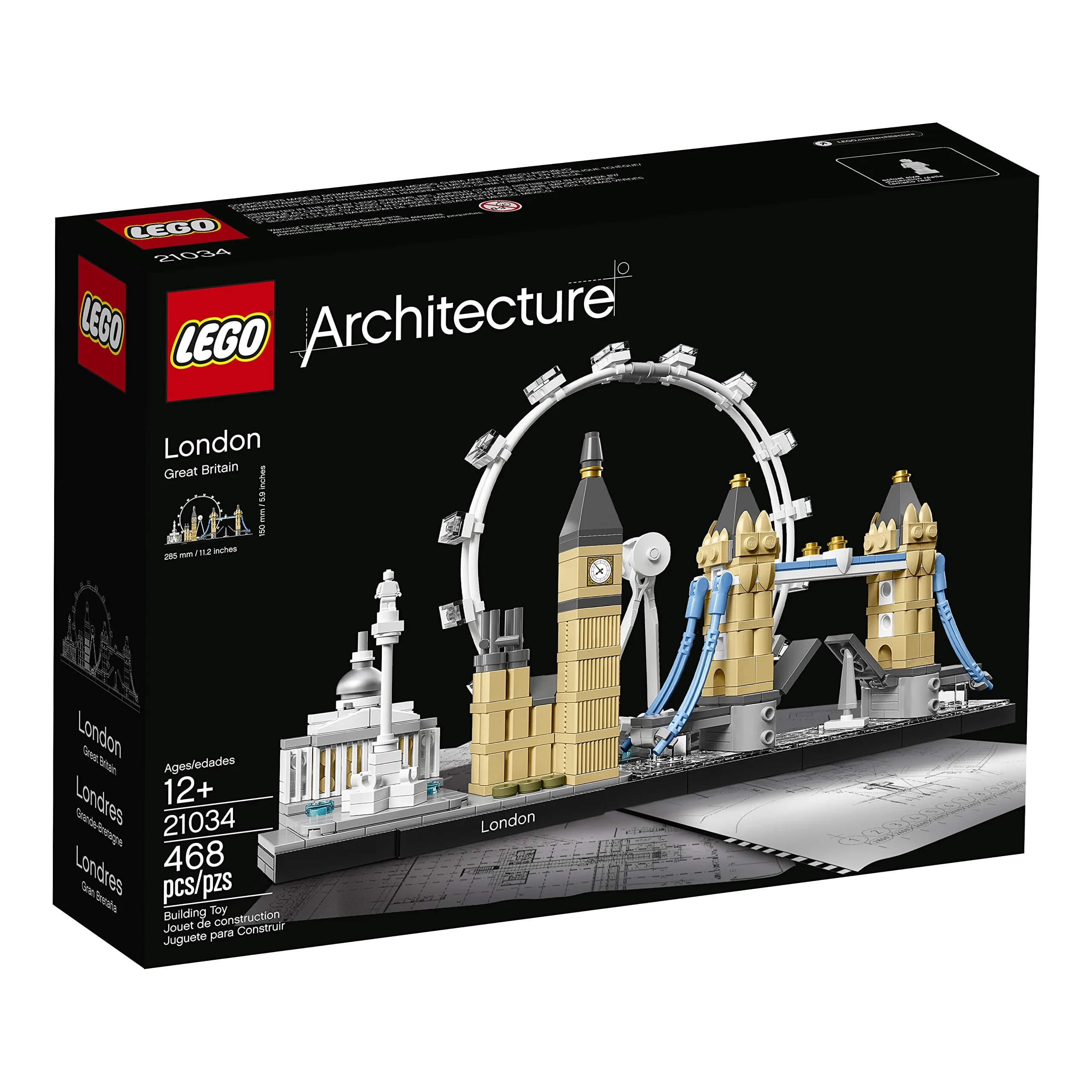 LEGO Architecture London Skyline Collection 21034 Building Set Model Kit | 468 Pieces - view 4