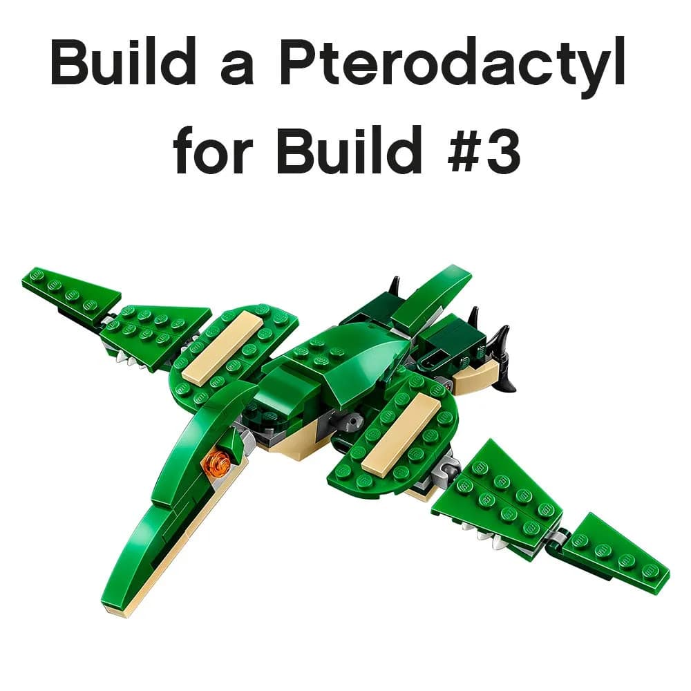 LEGO Creator 3 in 1 Mighty Dinosaur Toy 174 Pieces | ASTM-Tested, Non-Toxic, Educational Toy - view 6
