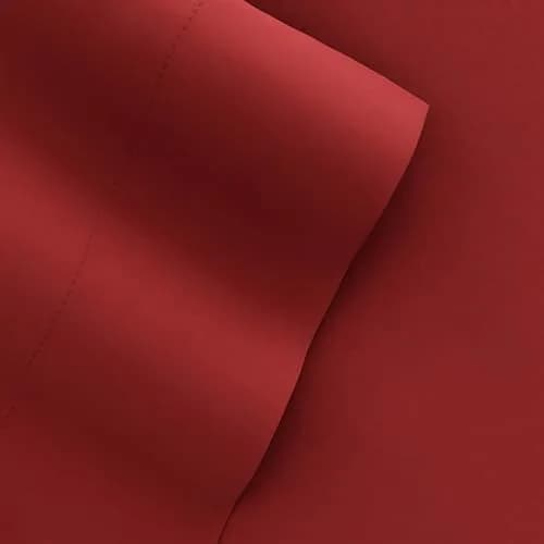Linen Market 6 Piece Burgundy Twin XL Sheet Set | 156 GSM Microfiber Polyester thumbnail 8