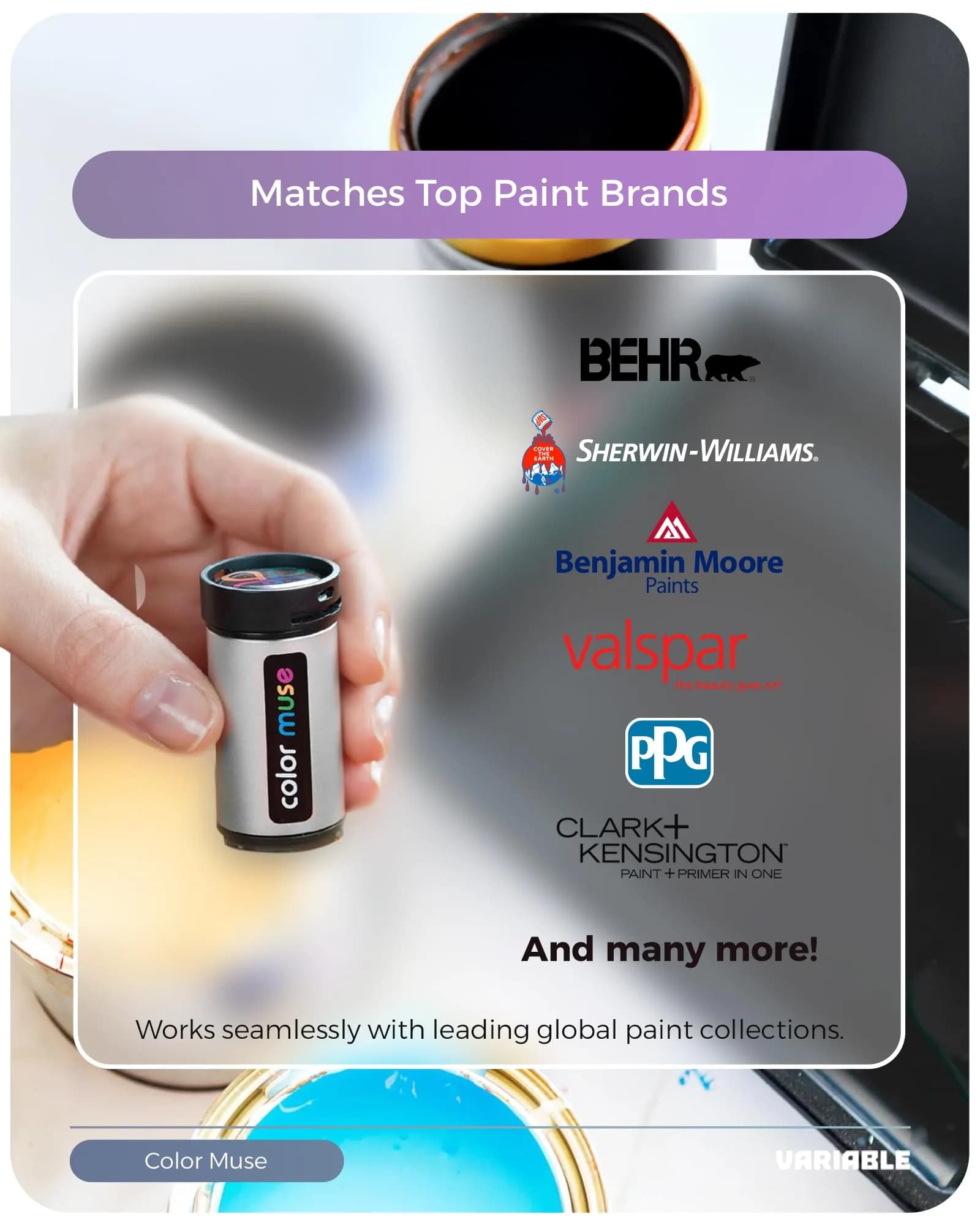 COLOR MUSE Colorimeter - Mobile Color Matching Tool | Accurately Matches Colors to Paint and Products - view 8