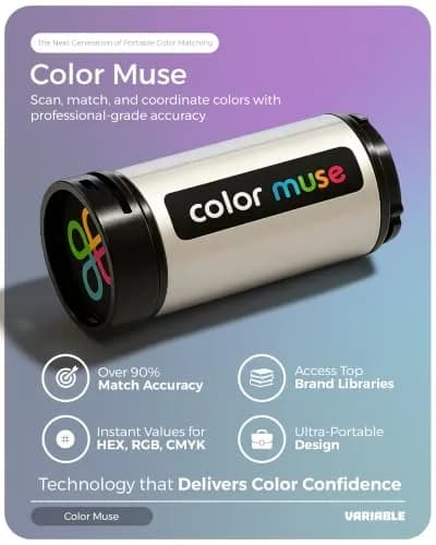 COLOR MUSE Colorimeter - Mobile Color Matching Tool | Accurately Matches Colors to Paint and Products thumbnail 2