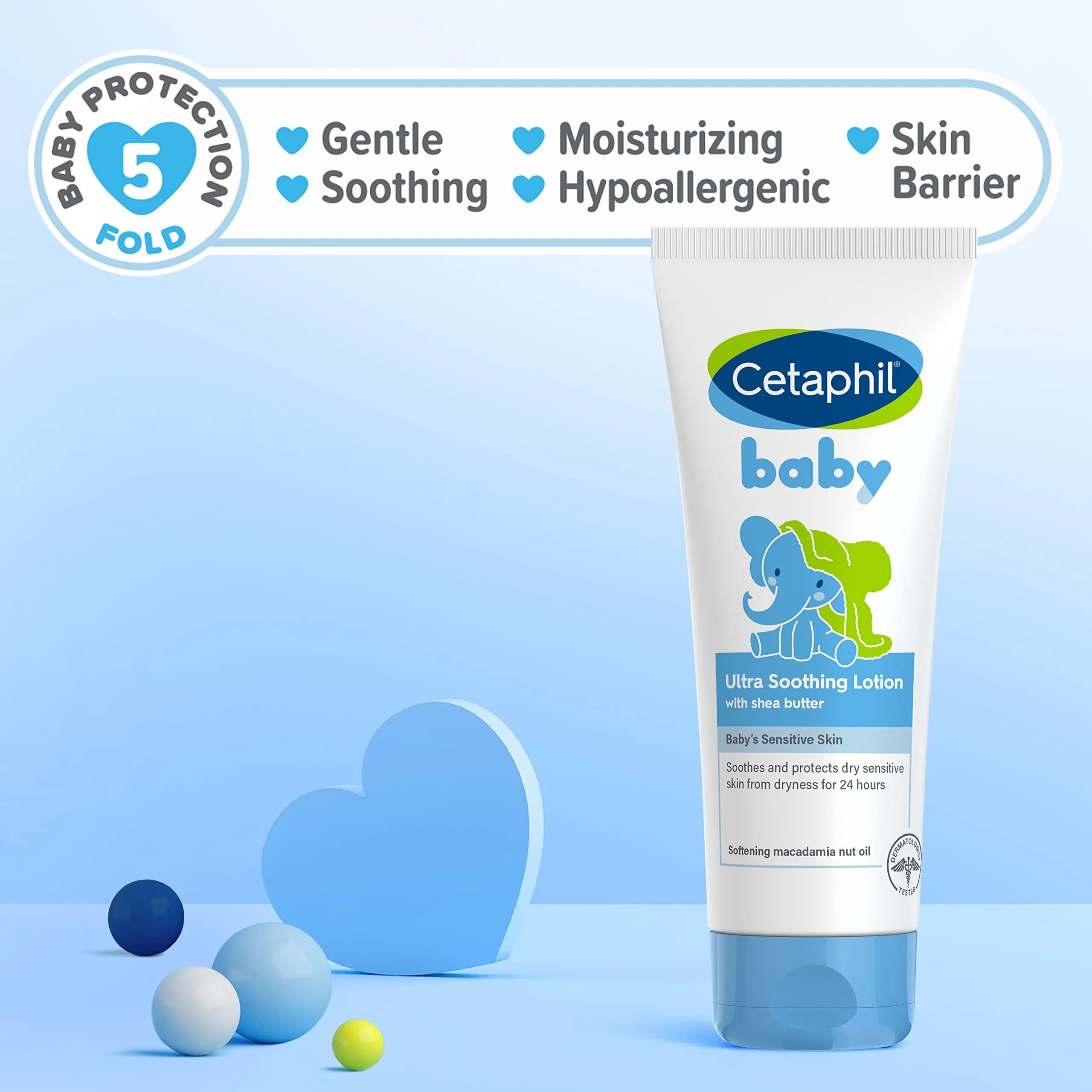 Cetaphil Baby Ultra Soothing Lotion with Shea Butter, 237ml (8 Fl Oz) | Dermatologist Recommended for Dry, Sensitive Skin - view 5