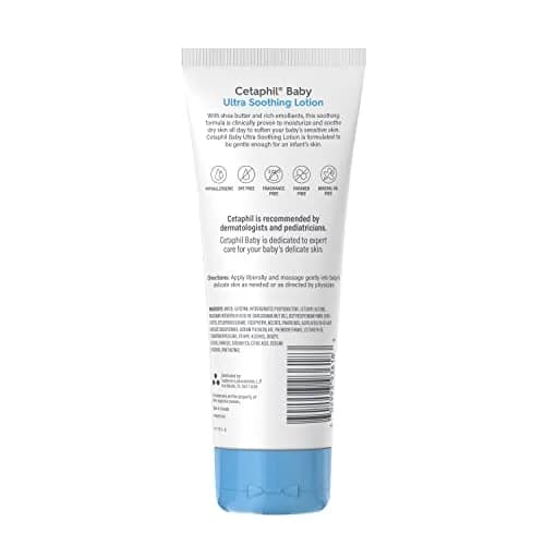 Cetaphil Baby Ultra Soothing Lotion with Shea Butter, 237ml (8 Fl Oz) | Dermatologist Recommended for Dry, Sensitive Skin thumbnail 7